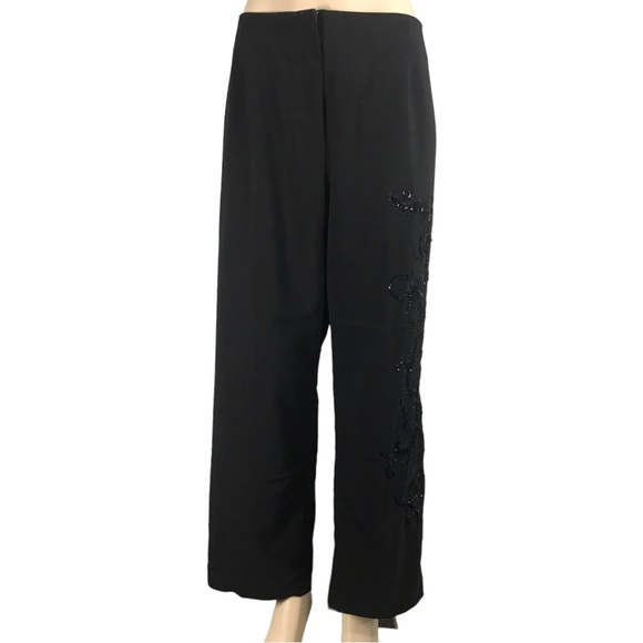 MXM Black Gorgeous Elegant Embezzlement Rhinestone Formal Pants Size 18 - Picture 11 of 15